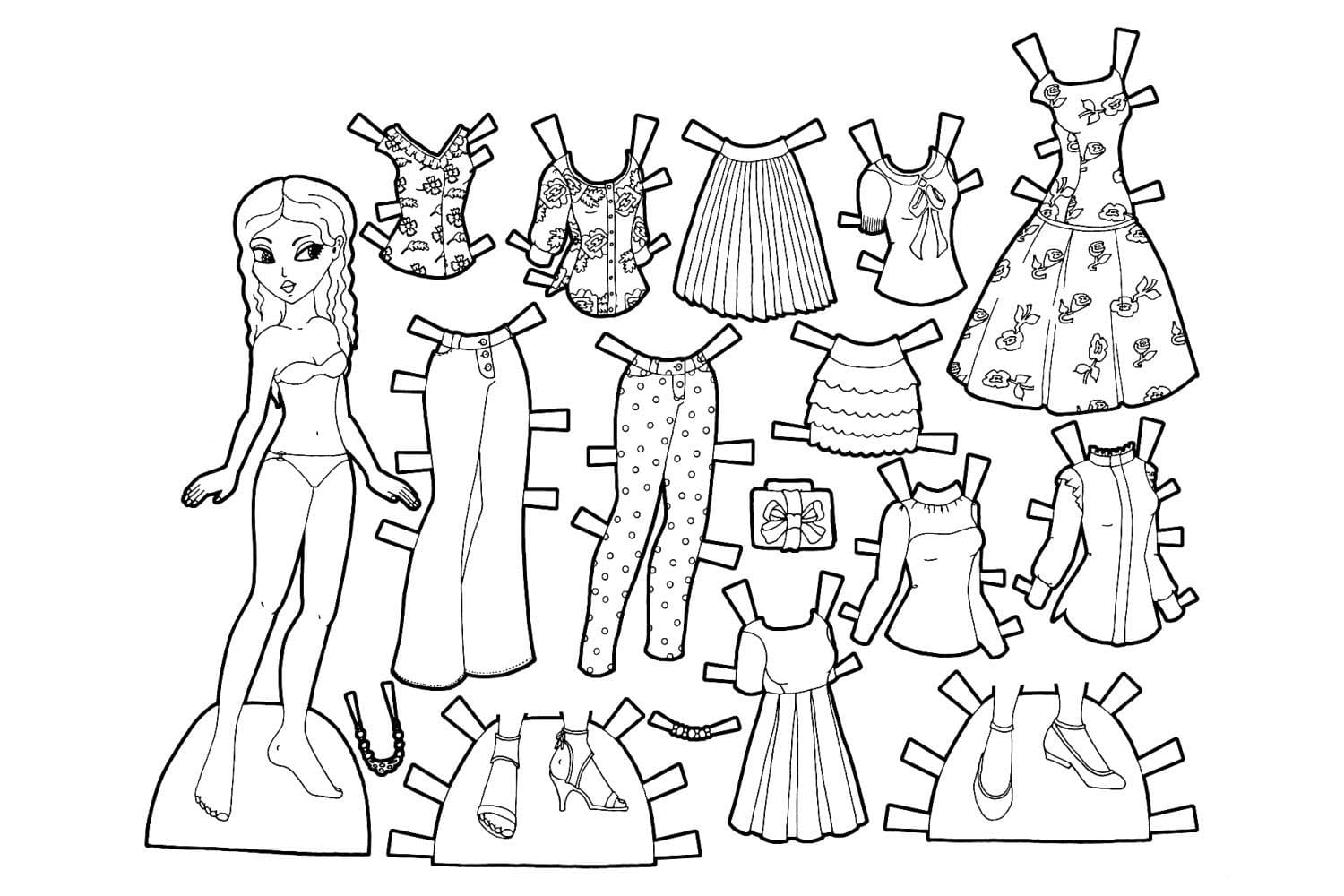 Paper dolls fãrbung seite