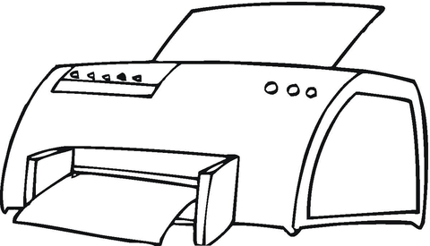 Laser printer coloring page free printable coloring pages