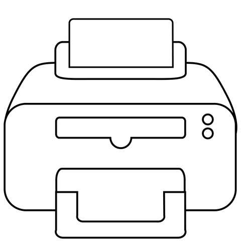 Printer emoji coloring page free printable coloring pages