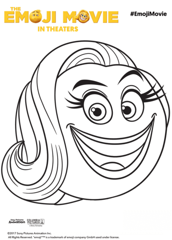 Smiler emoji coloring page free printable coloring pages