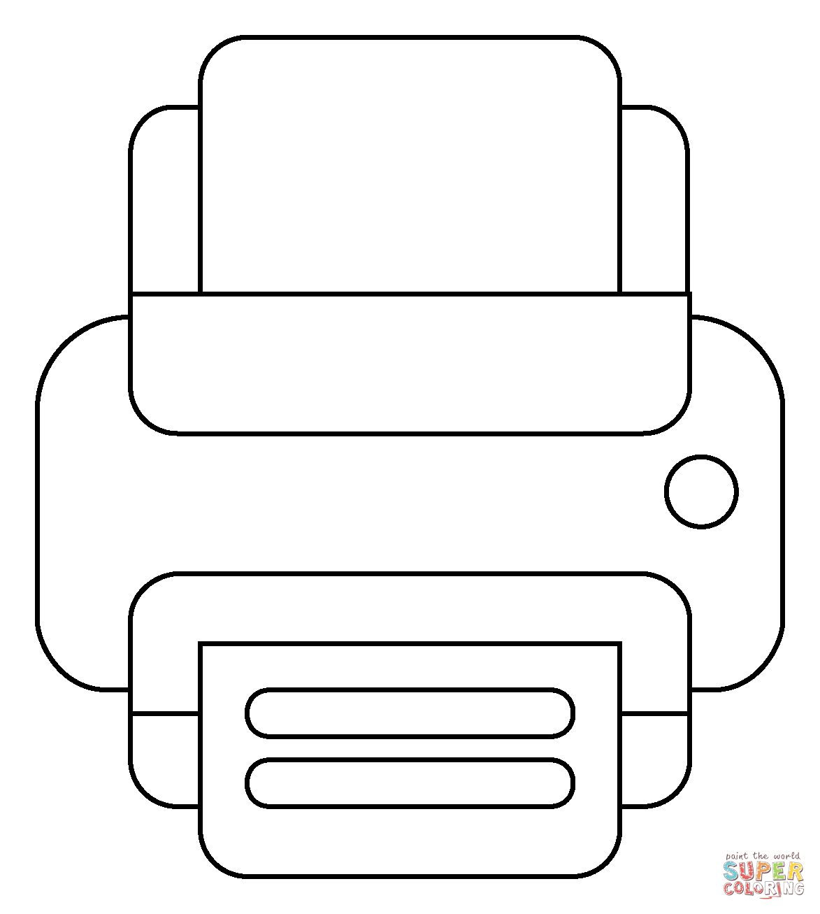 Printer emoji coloring page free printable coloring pages