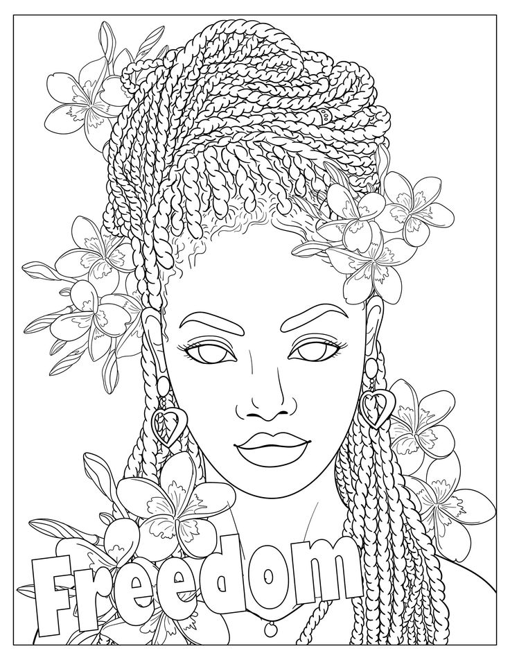 Pin on black women diversity coloring pages