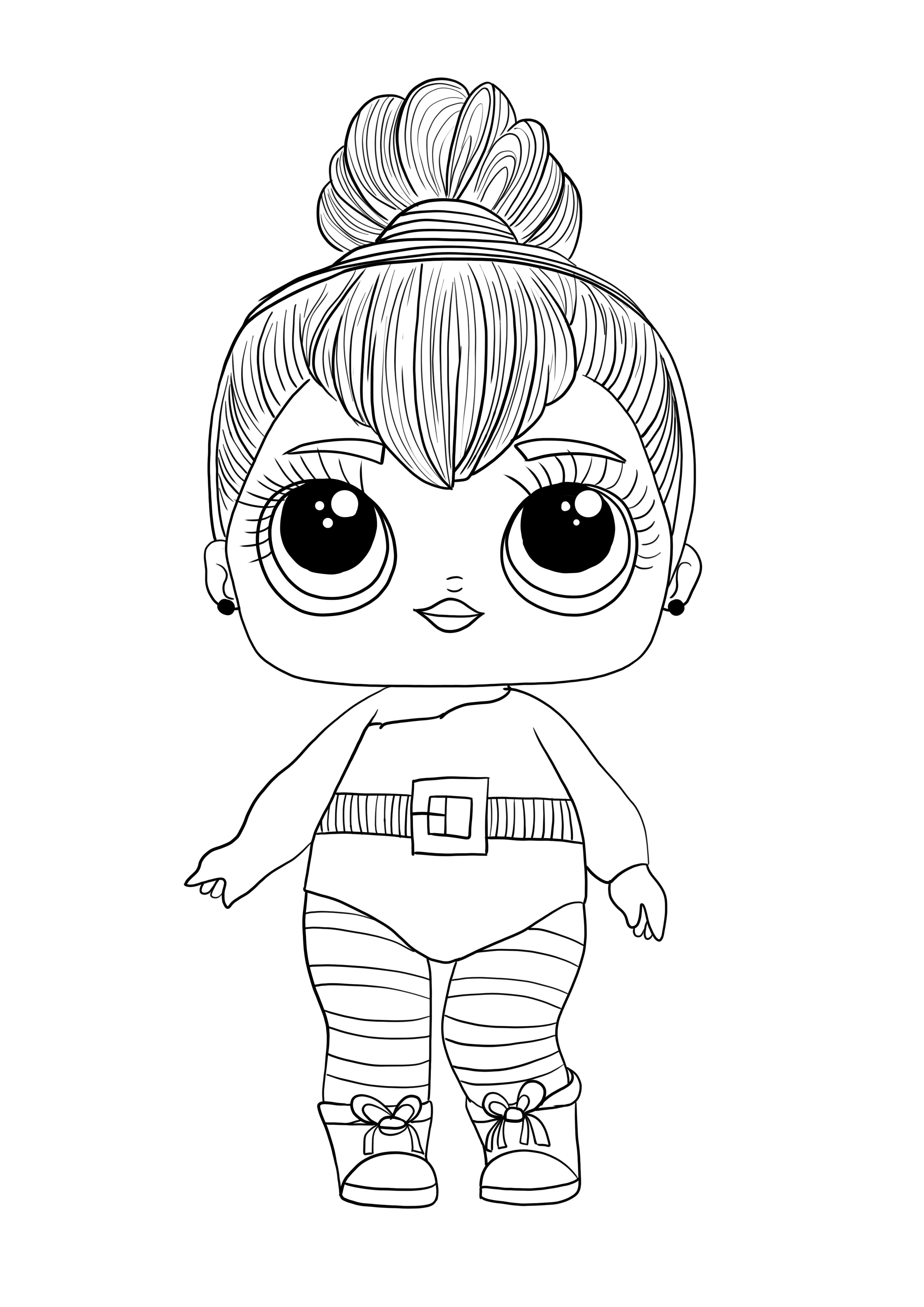 Lol doll spice free coloring and printing image