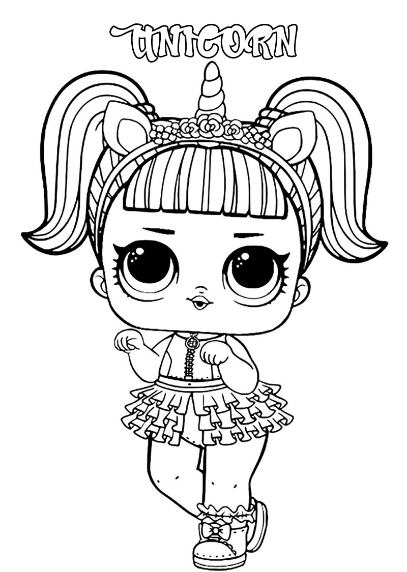 Lol surprise dolls coloring pages print a new collection for free