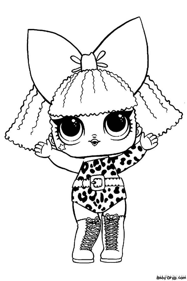 Coloring page lol diva doll coloring lol dolls