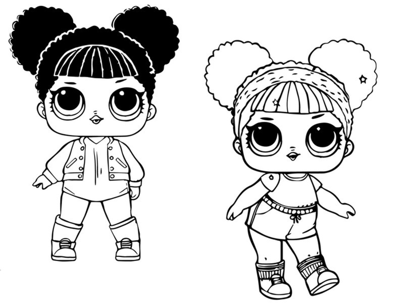 Coloring page lol surprise doll lol doll hoops mvp and lol doll hoops mvp glitter