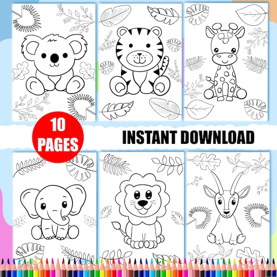 Printable safari animals coloring pages for kids animals coloring books printable animal prints coloring kids coloring pages download now