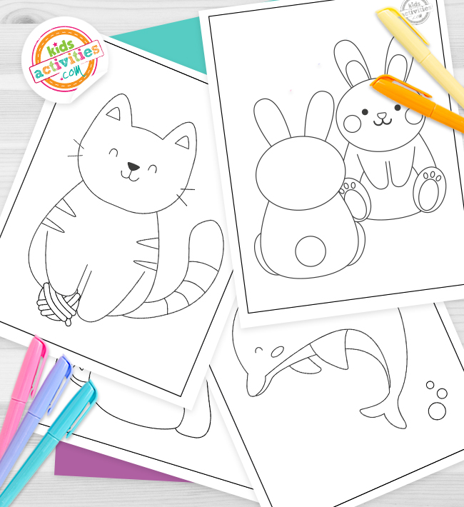 Cute baby animal coloring pages you can printcutest ever