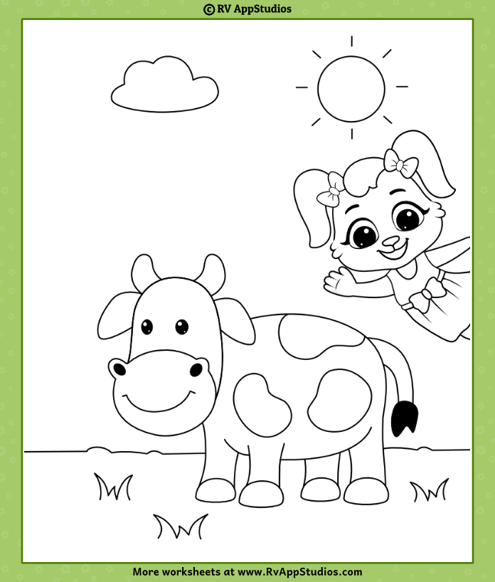 Coloring pages cow printable cow coloring pages