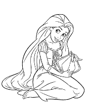 Princess coloring page for girls