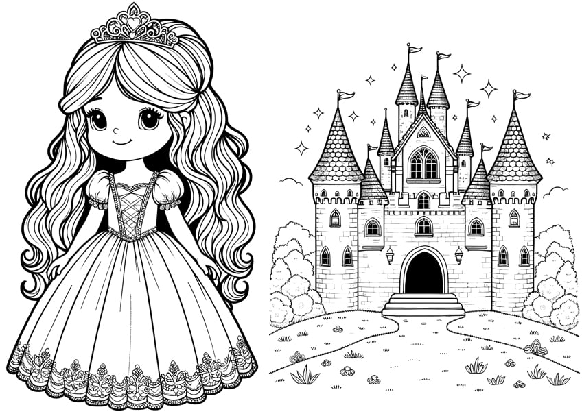 Princess coloring pages