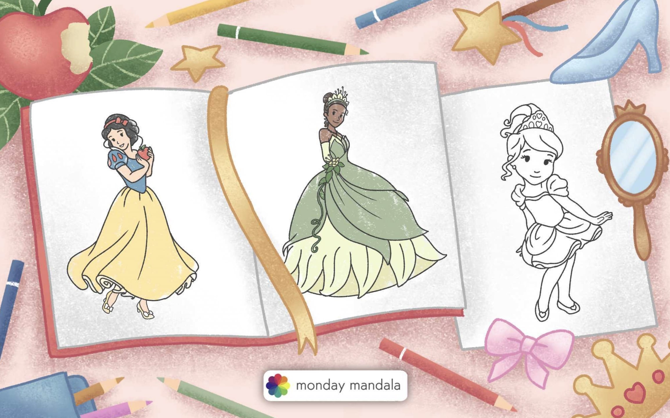 Disney princess coloring pages free pdf printables