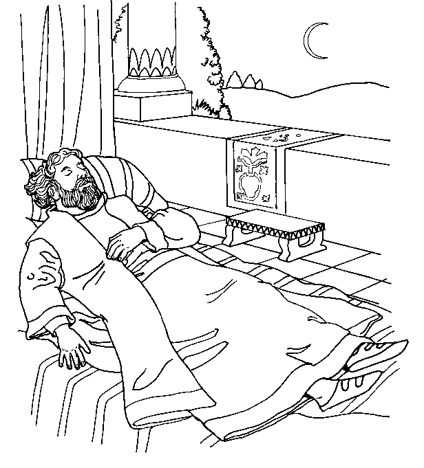 Solomon coloring page