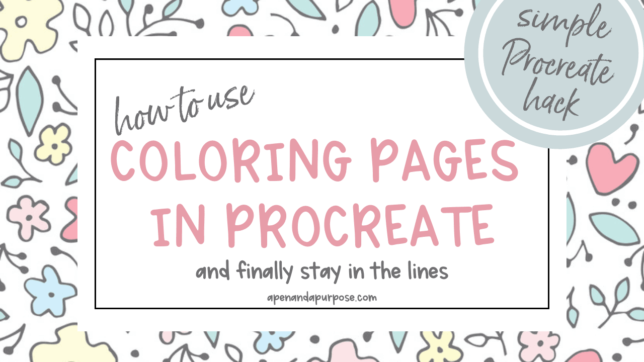 How to color on coloring pages in procreate a simple procreate tutorial