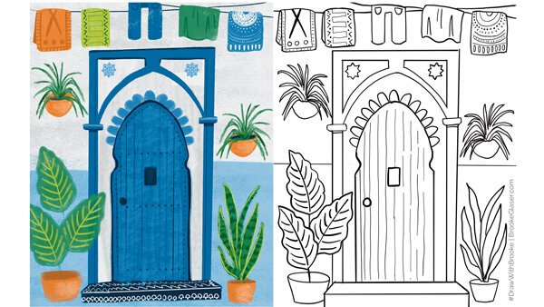 Procreate friendly coloring pages â brooke glaser