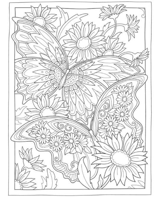 Procreate friendly coloring pages for adults