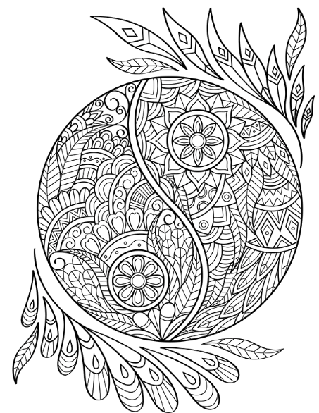 Procreate friendly coloring pages for adults