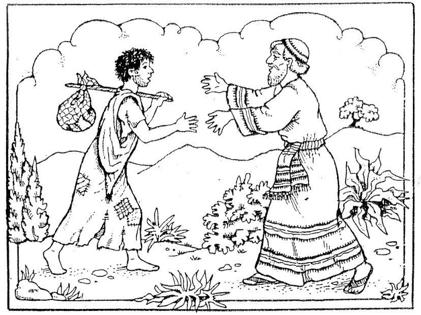 Prodigal son coloring pages