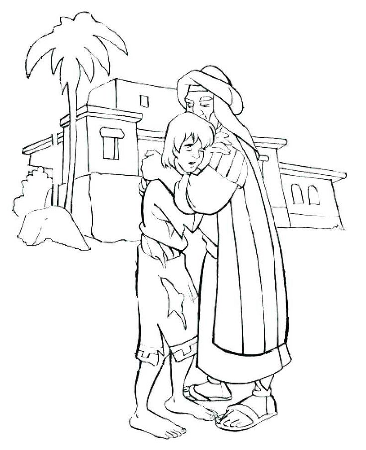 Prodigal son coloring pages