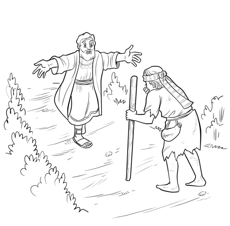 Prodigal son coloring pages