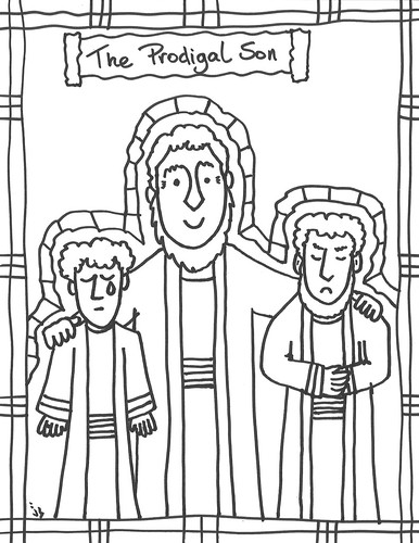 Prodigal son coloring page â stushie art