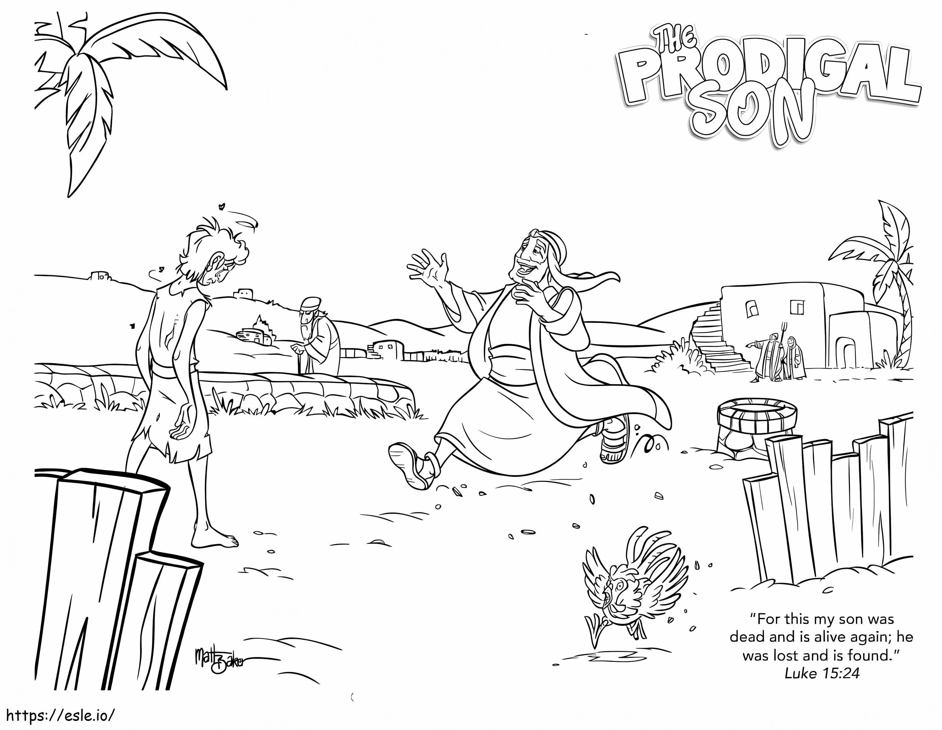 Prodigal son coloring page