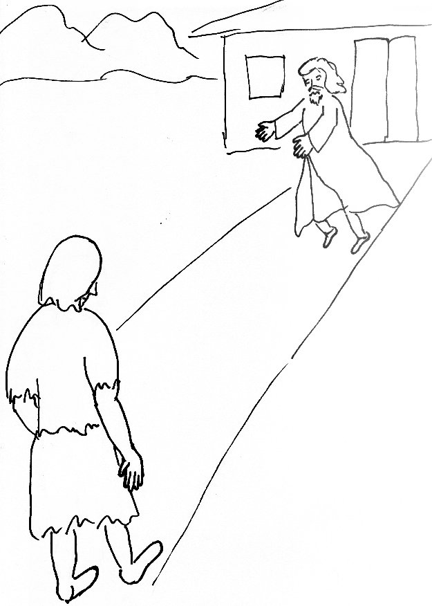 Bible story coloring page for the prodigal son free bible stories for children