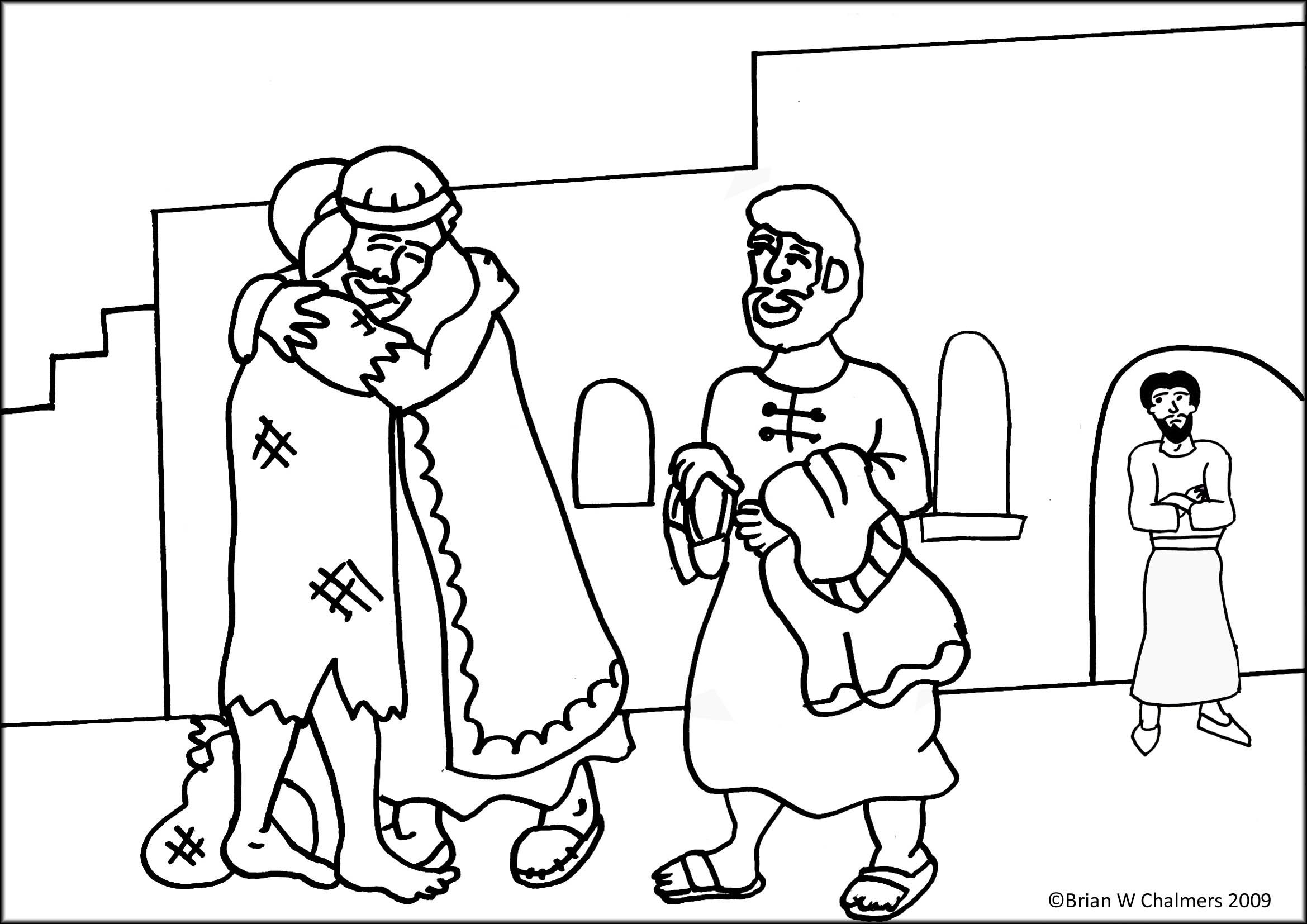 The prodigal son flip chart ebibleteacher bible coloring pages bible coloring prodigal son