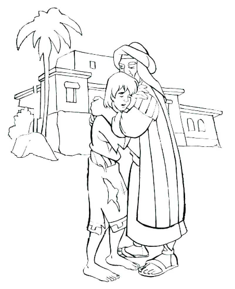 Prodigal son coloring pages