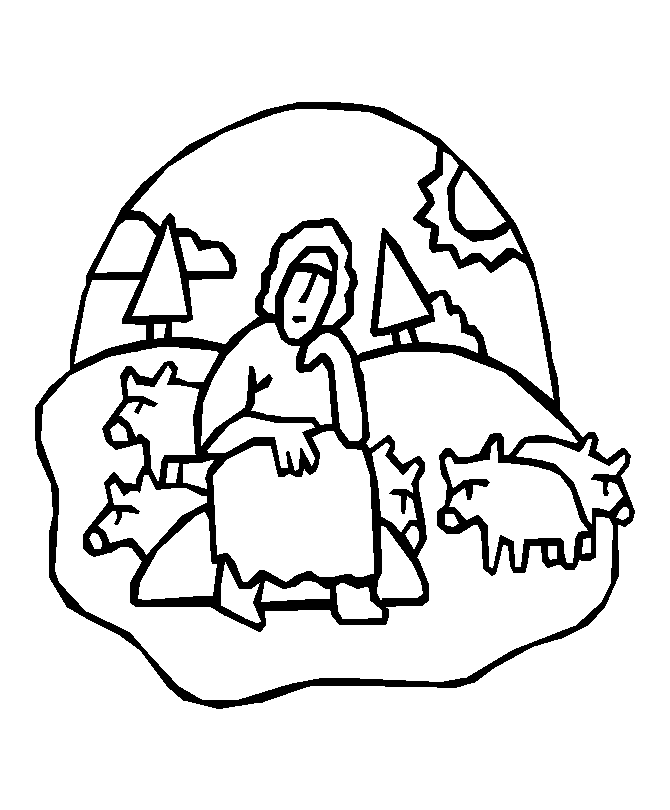 Prodigal son coloring pages