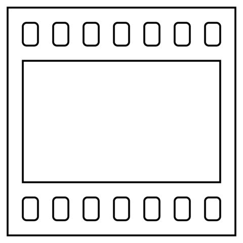 Film frames emoji coloring page free printable coloring pages