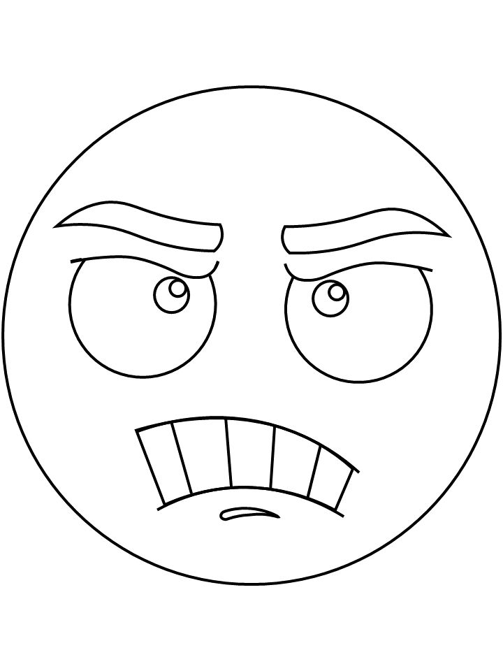 Printable coloring page angry emotion emotions preschool emotion faces emotions activities