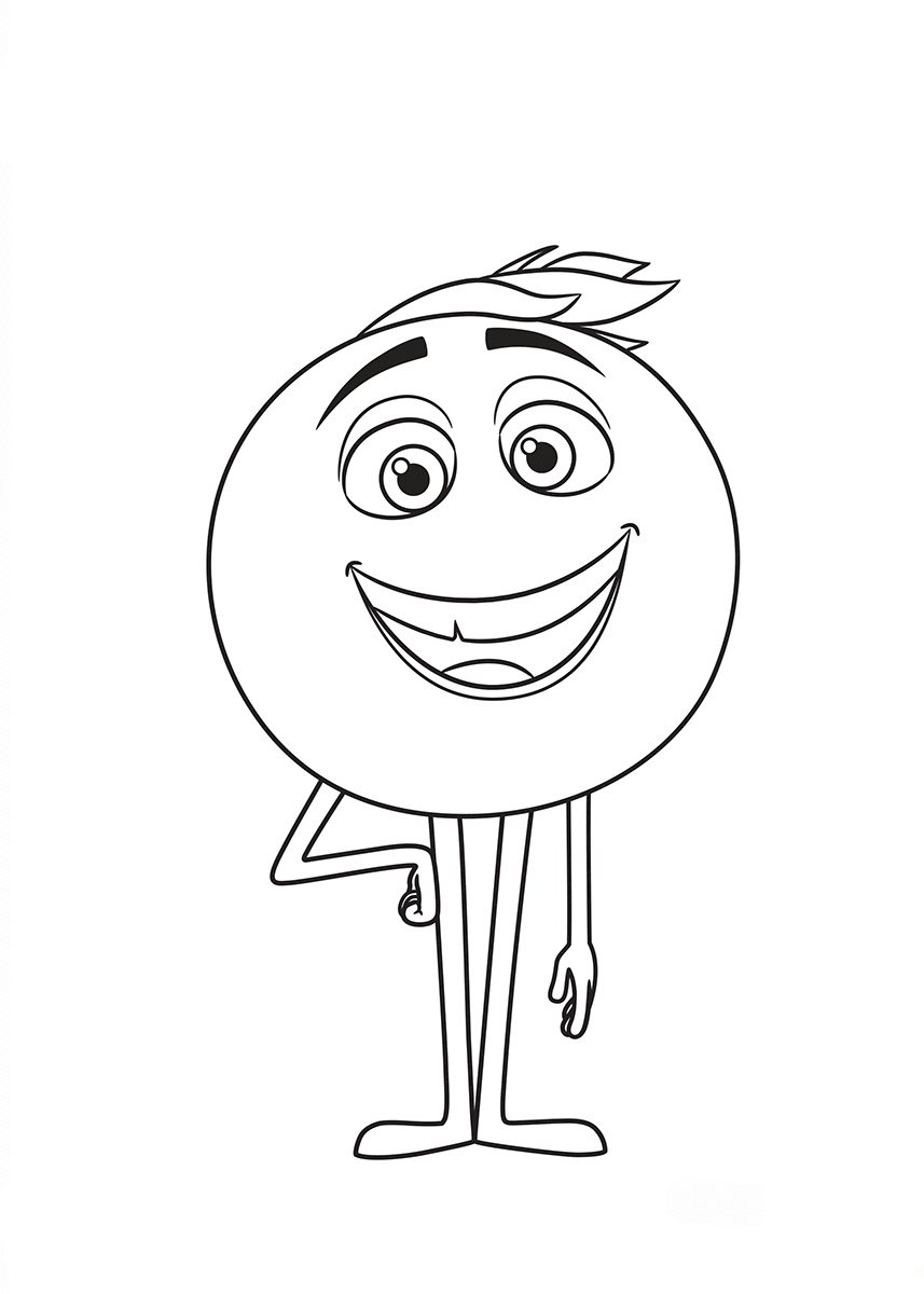 Emoji movie coloring pages