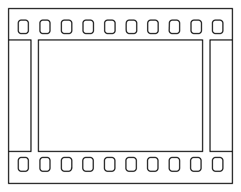 Film frames emoji coloring page free printable coloring pages