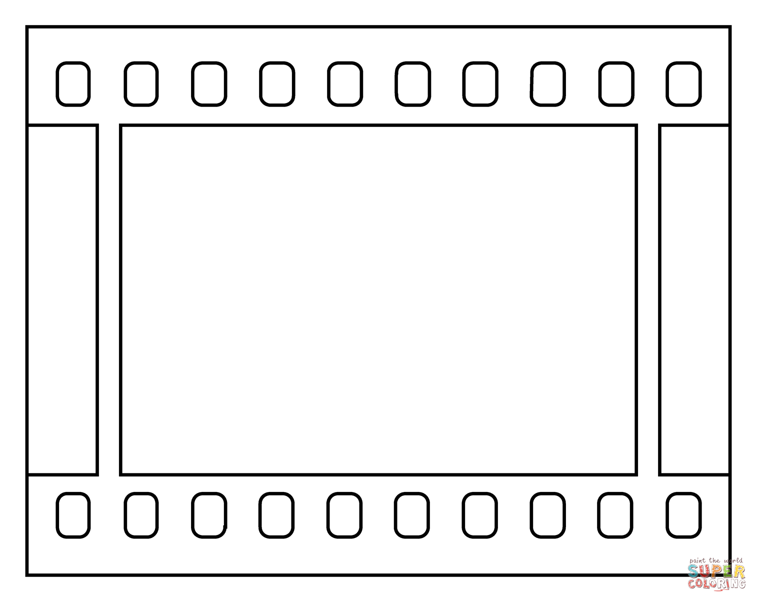 Film frames emoji coloring page free printable coloring pages