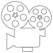 Film projector emoji coloring page free printable coloring pages