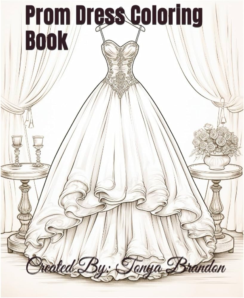 Prom dress loring book brandon tonya books