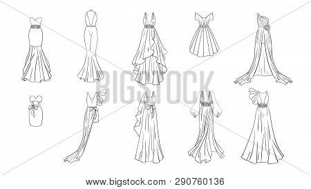 Set different dresses vector photo free trial bigstock