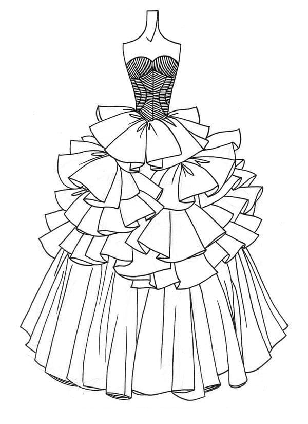 Dress coloring pages