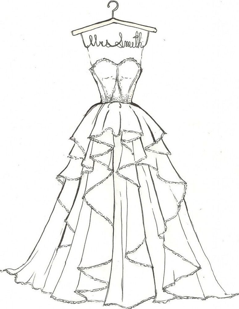 Wedding dress coloring pages for girls activity shelter barbie dress pattern barbie clothes patterns dress patterns free