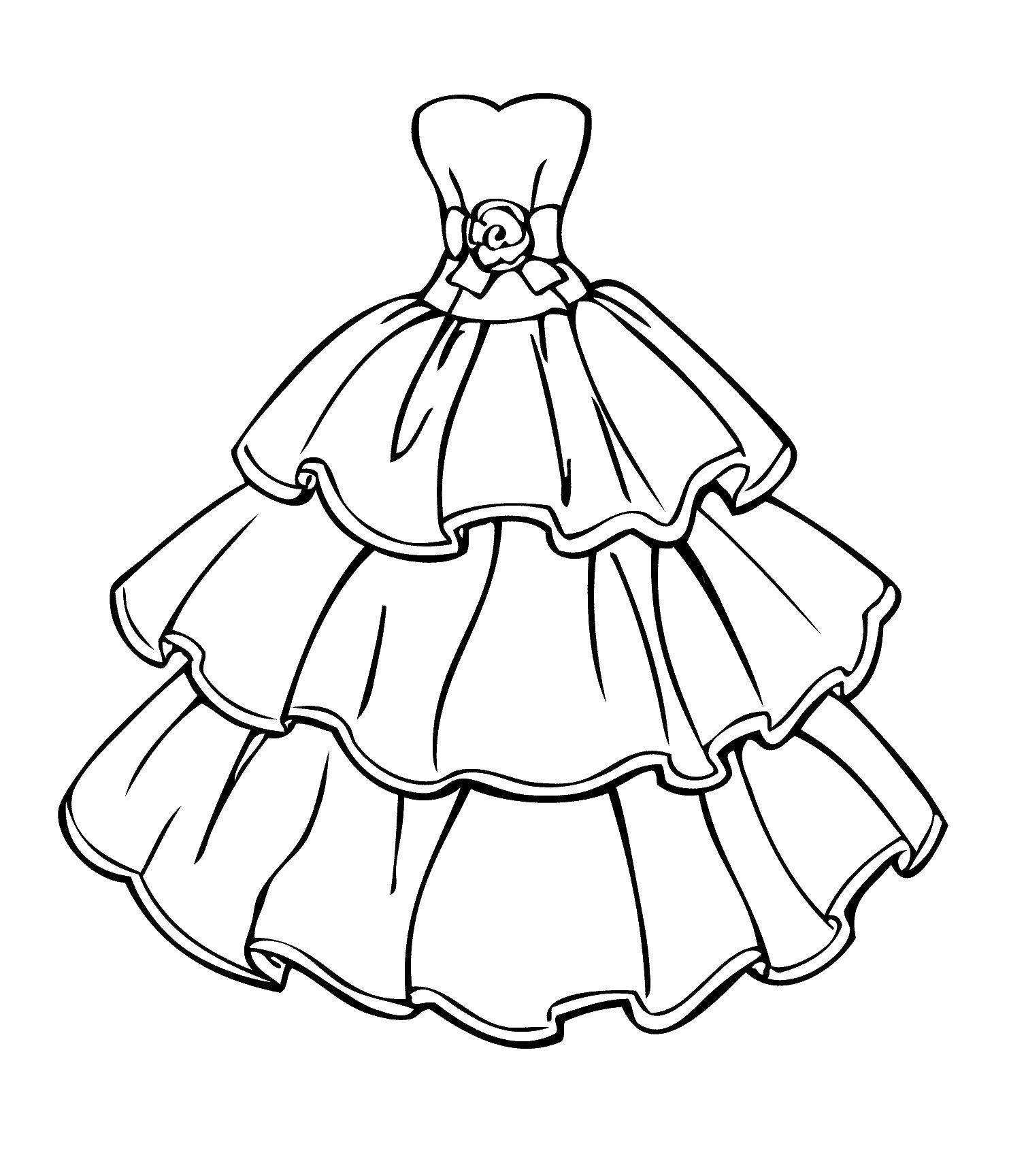 Online coloring pages coloring page quinceanera dresses with flower clothing download print coloring page