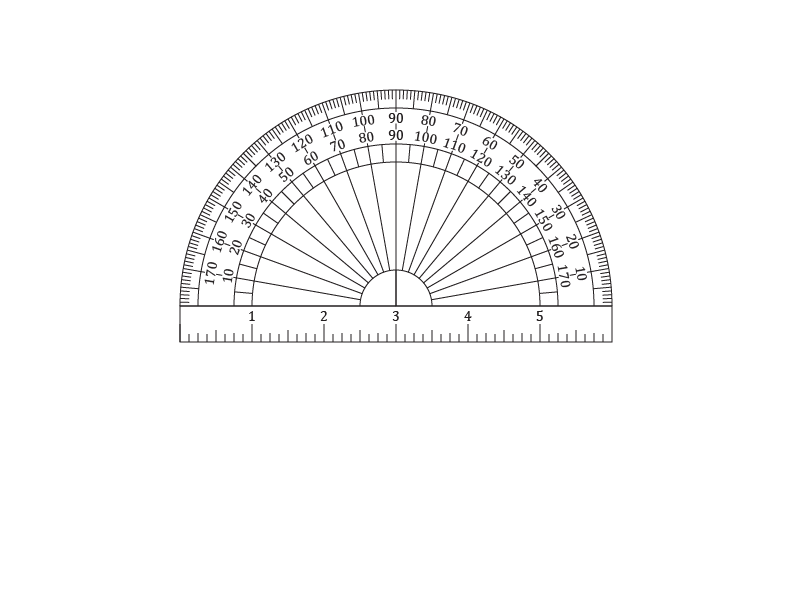 Printable protractors