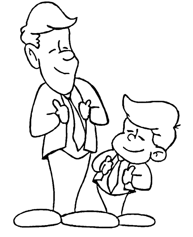 Fathers day coloring pages