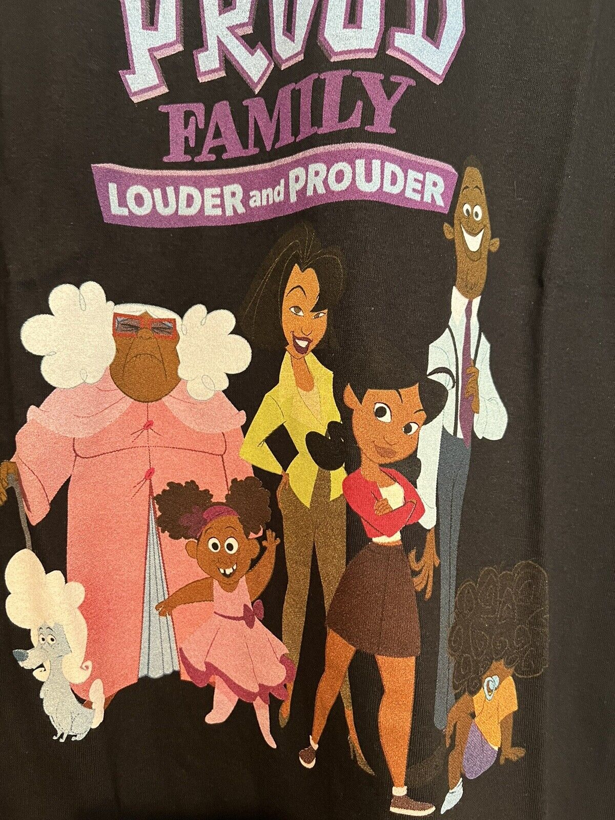 Disney the proud family shirt louder and prouder black size xl for sale online