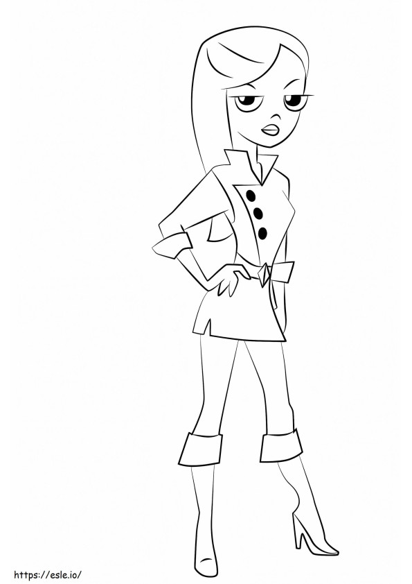 Vanessa doofenshmirtz coloring page