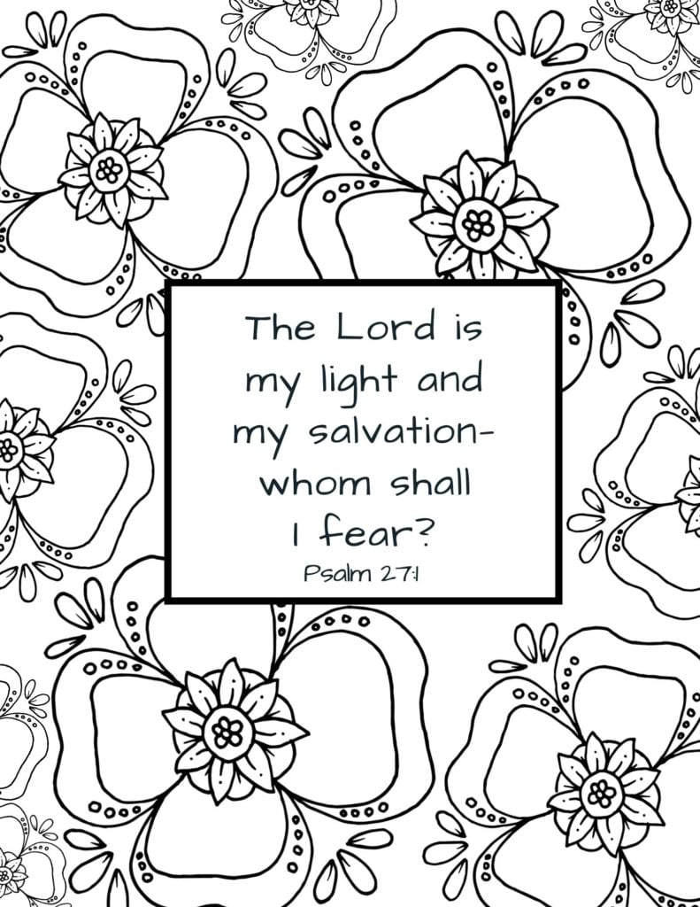 Free printable bible verse coloring pages