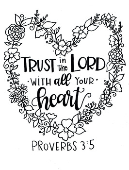 Proverbs bible verse coloring page