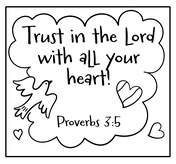 Trust in the lord with all your heart and lean not on your own understanding coloring page free printable coloring pages