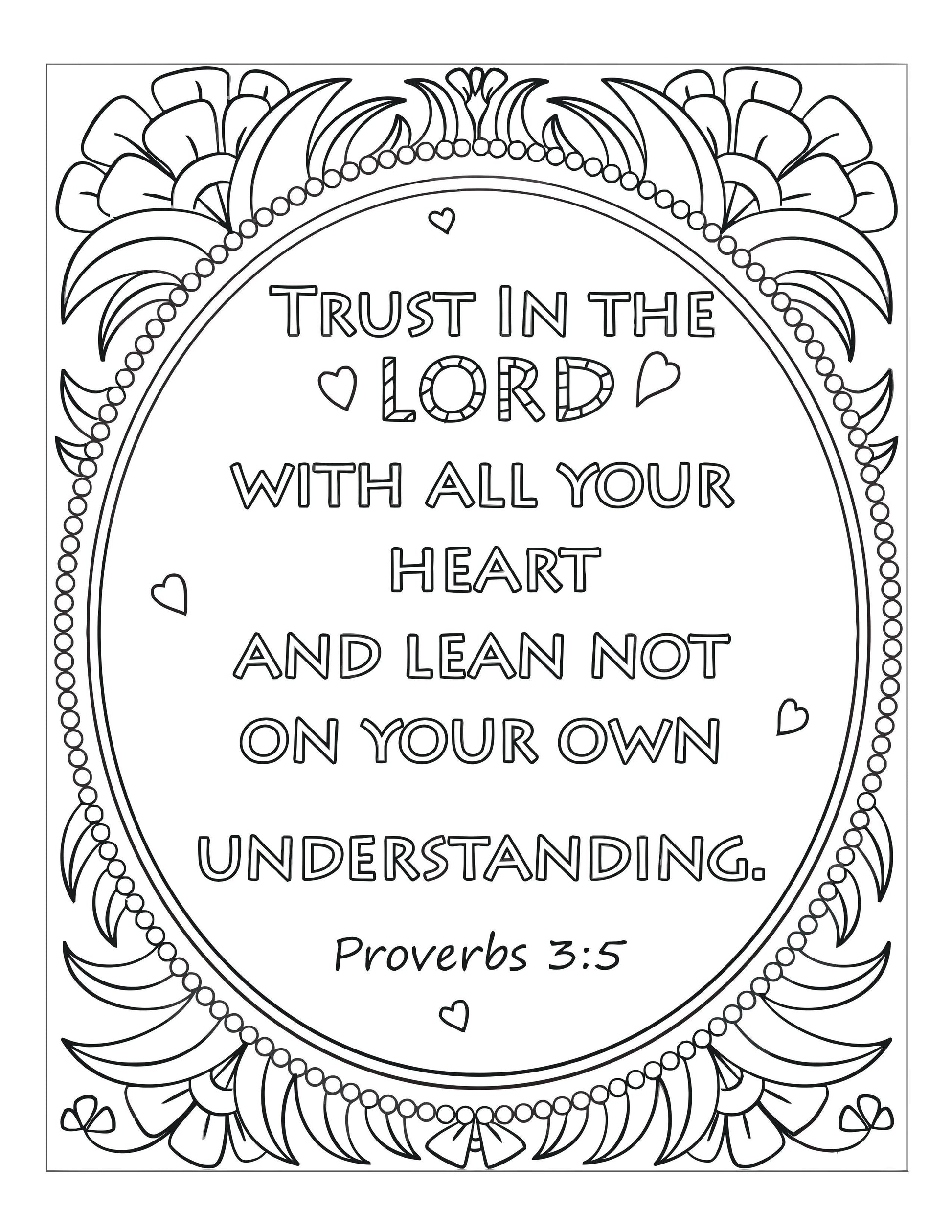 Bible memory verse coloring book pages download only