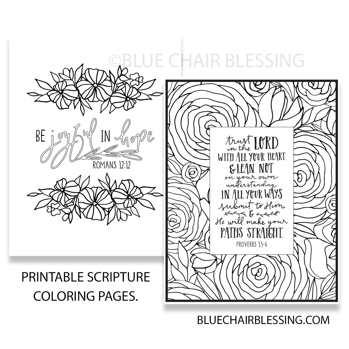 Page scripture coloring book print and color printables to print from home